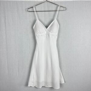 Vintage Body Central Dress Y2K Babydoll White Mini Sundress Cottagecore Fairy